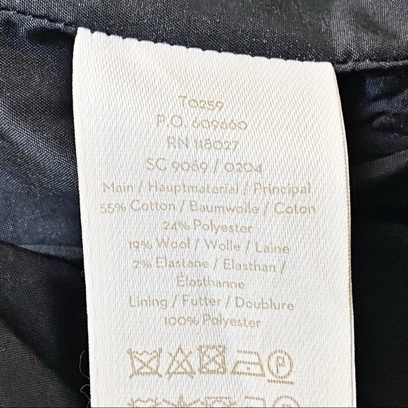 BODEN WOOL COTTON REVERSE STITCH ANKLE PANTS‎ NORMCORE PREPPY OFFICE, SIZE 10 - Picture 7 of 10